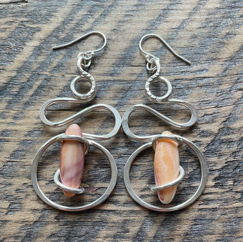 Peach Coral Earrings