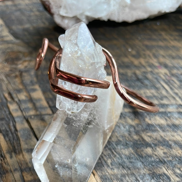 Quartz Crystal Copper Bracelet