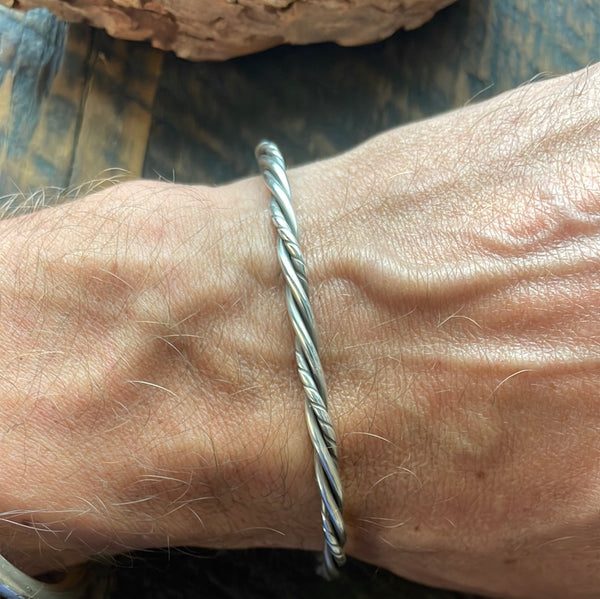 Silver Twist Bracelet
